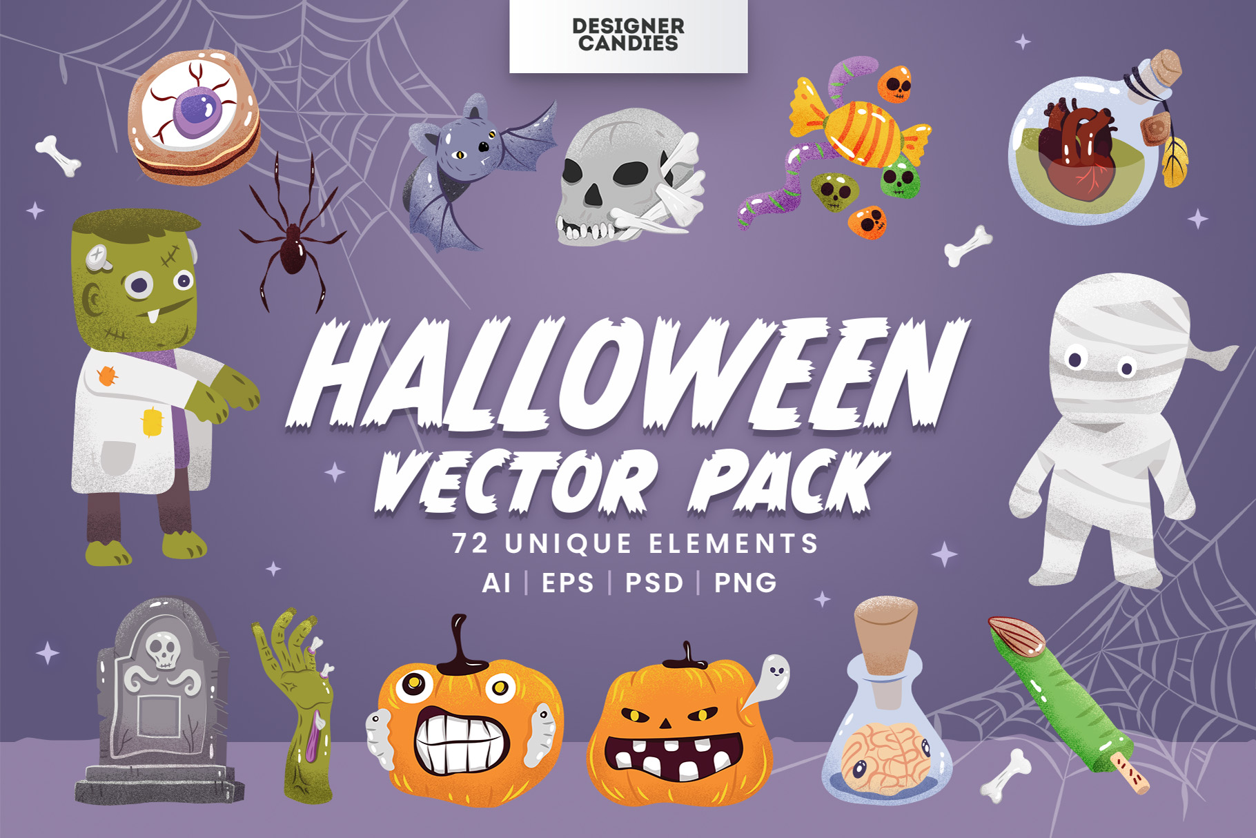 Halloween Graphics & Vector Clipart Illustrations Vol.5