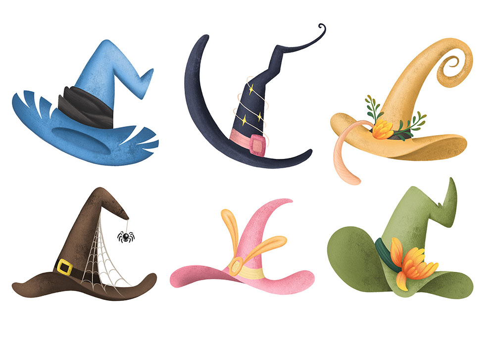 Witch Hat Halloween PNG clipart