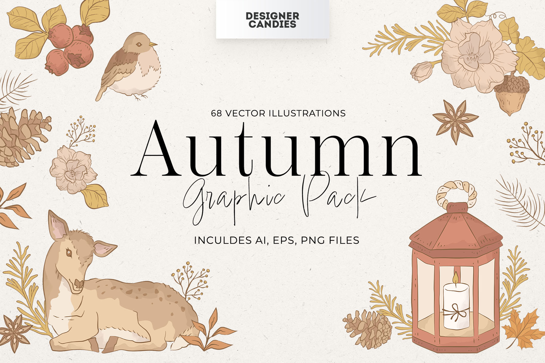 Fall Autumn Vector Clipart Illustrations
