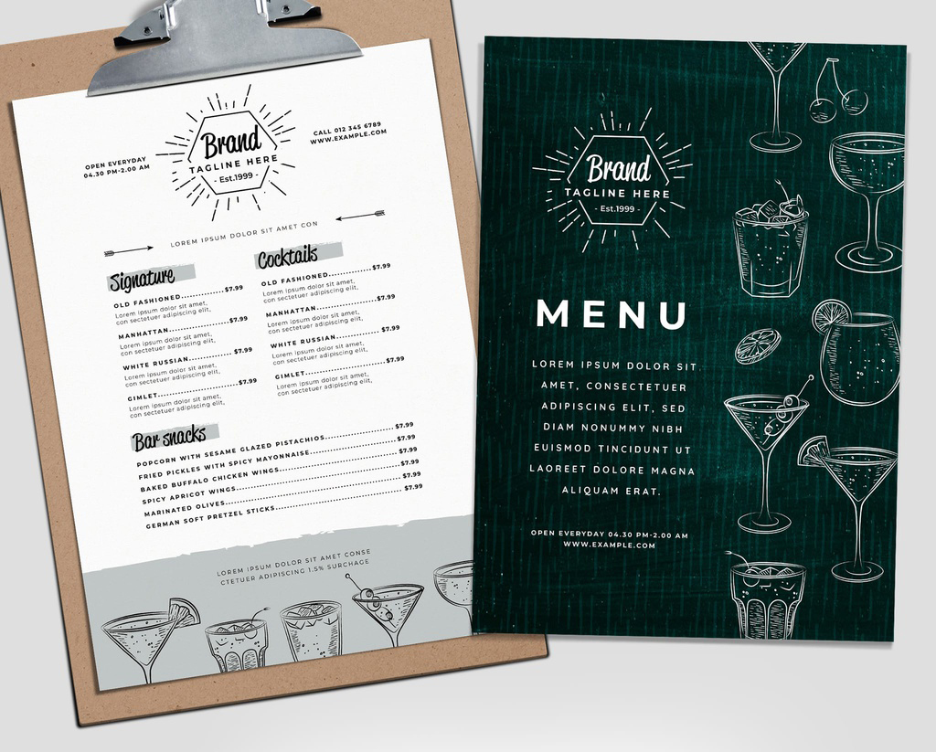 cocktail-menu-layout-with-classic-drink-illustrations-illustrator