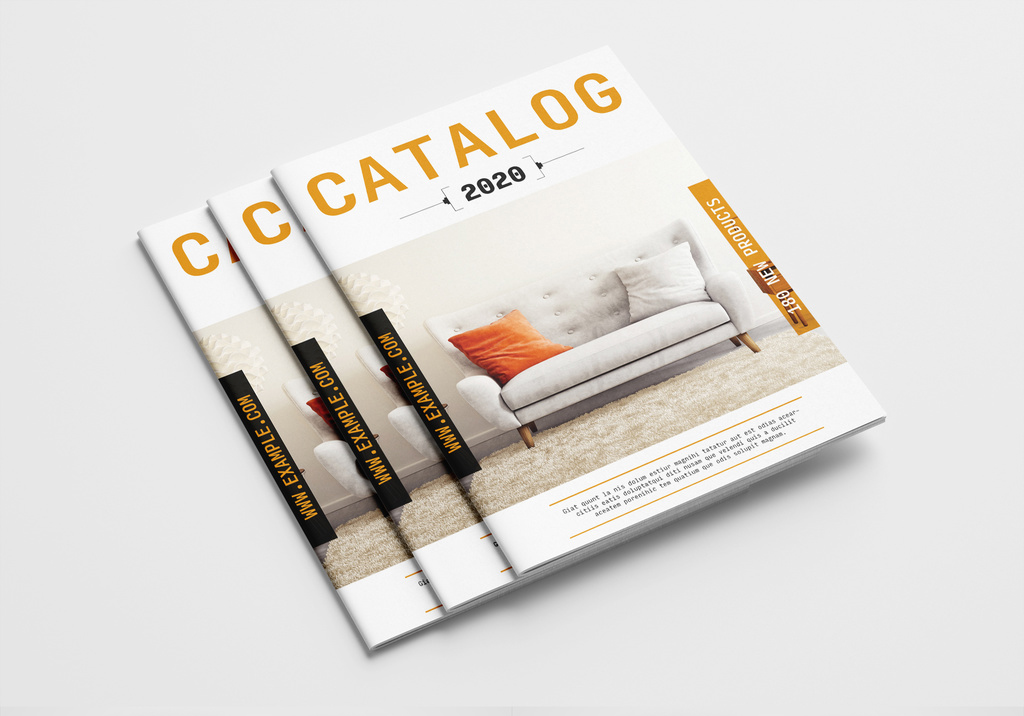 product-catalog-layout-with-orange-accents-indd