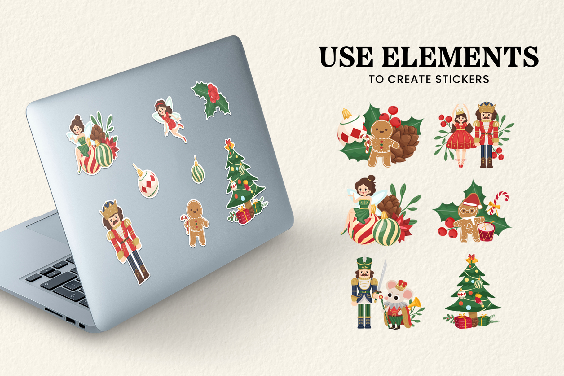Christmas Nutcracker Vector Illustrations (PSD, PNG, PAT Format)
