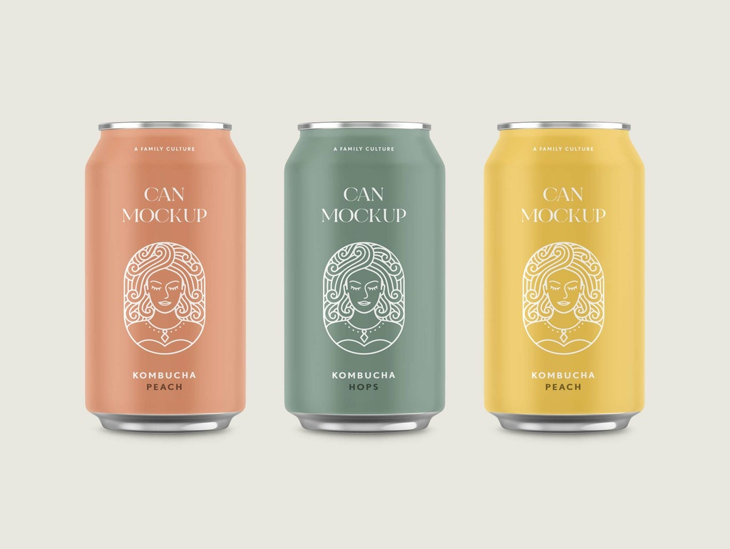 Aluminium Can Mockup (PSD Format)