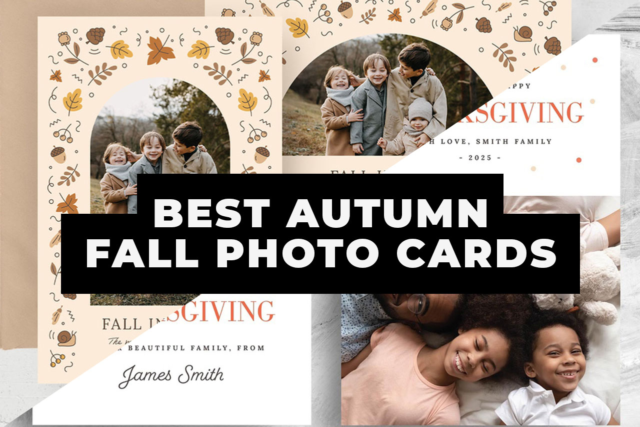 Best Fall / Autumn Photo Card Templates
