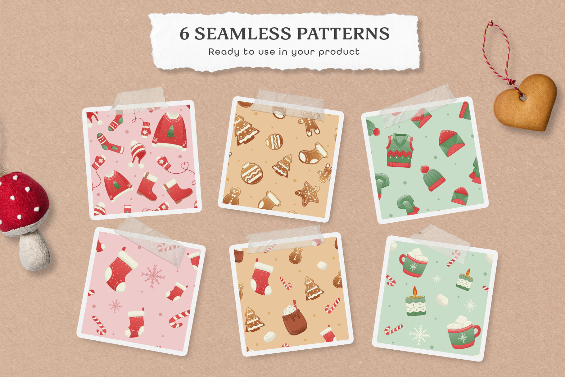 Christmas Illustrations Pack *AI, EPS, PNG Format(