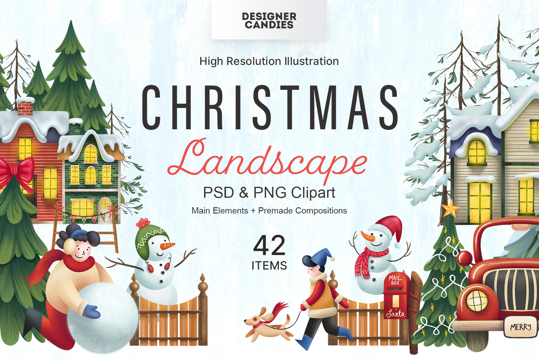 Christmas Landscape Scene Creator
