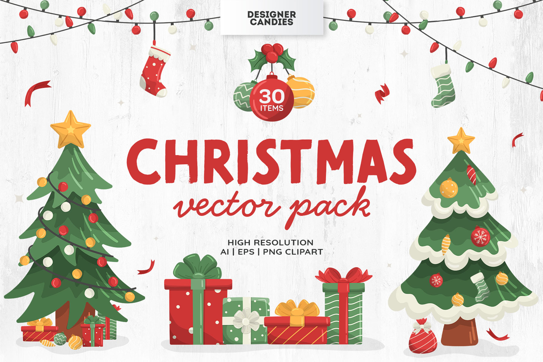 Christmas Vector Illustrations Set