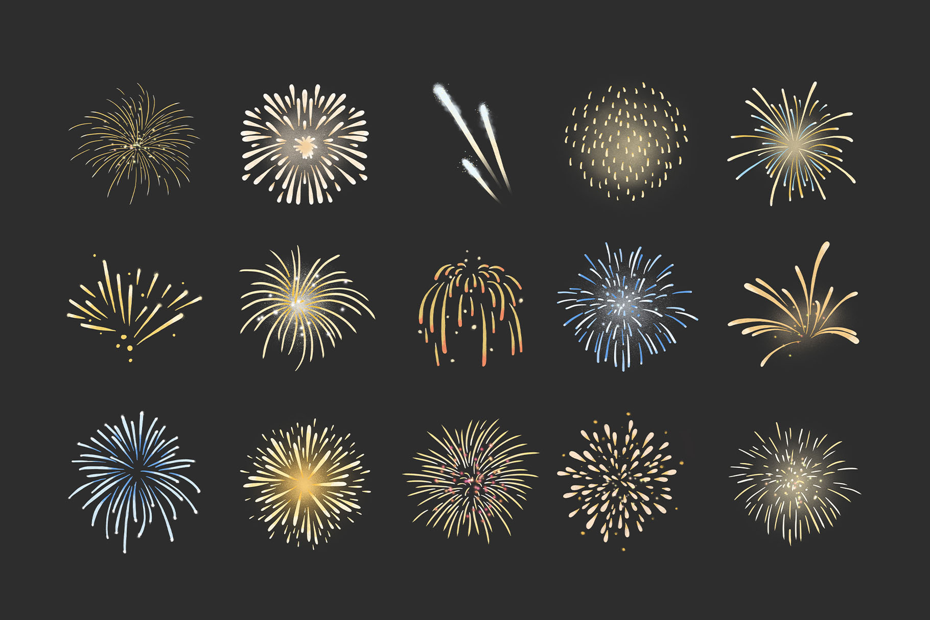 Fireworks Clipart Illustrations