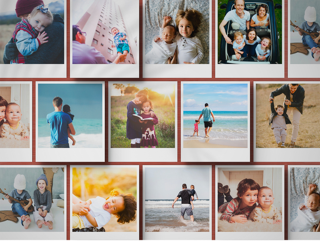 Instant Photos Mockup (PSD Format)
