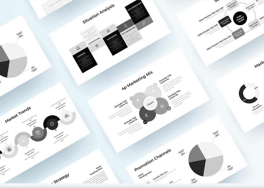 Marketing Plan Presentation Layout (PSD Format)
