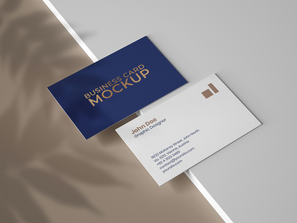 Premium Business Card Mockup (PSD Format)