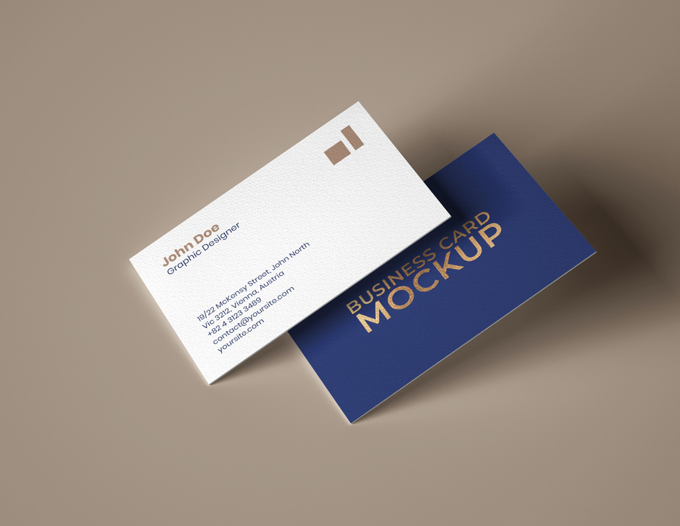 Premium Business Card Mockup (PSD Format)