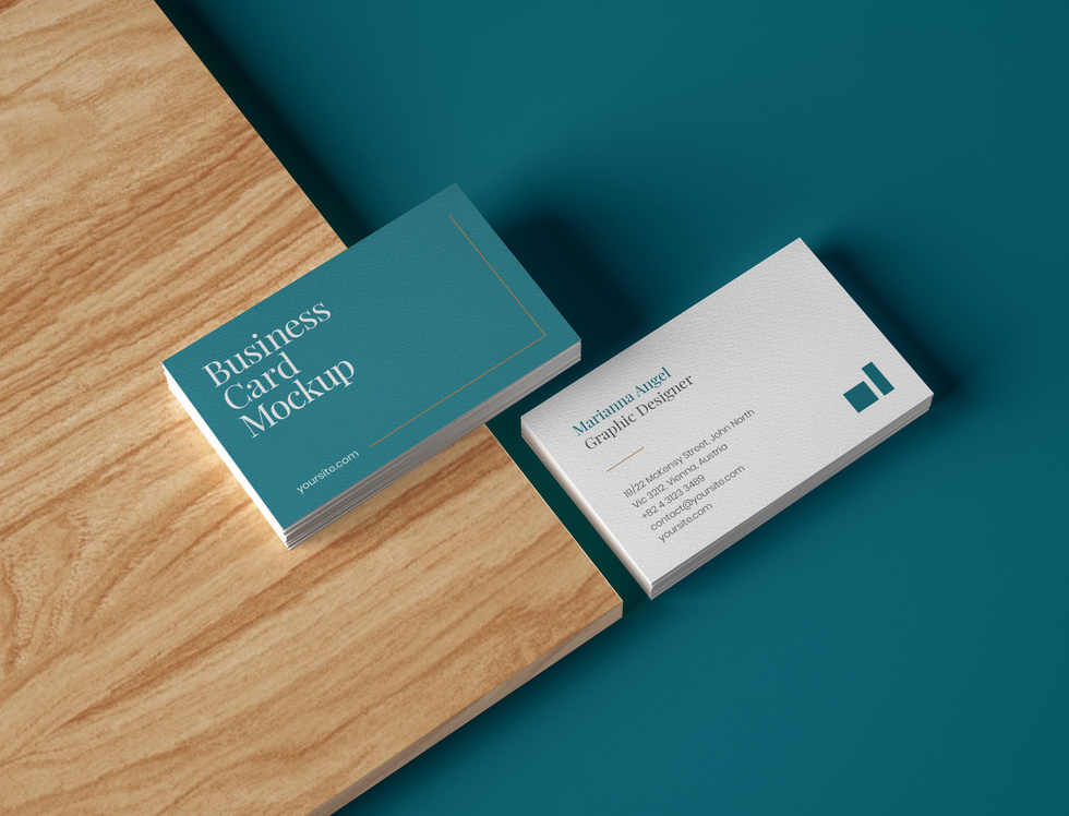 Premium Business Card Mockup (PSD Format)