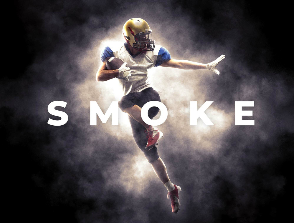 Smoke Explosion Photo Effect Mockup (PSD Format)