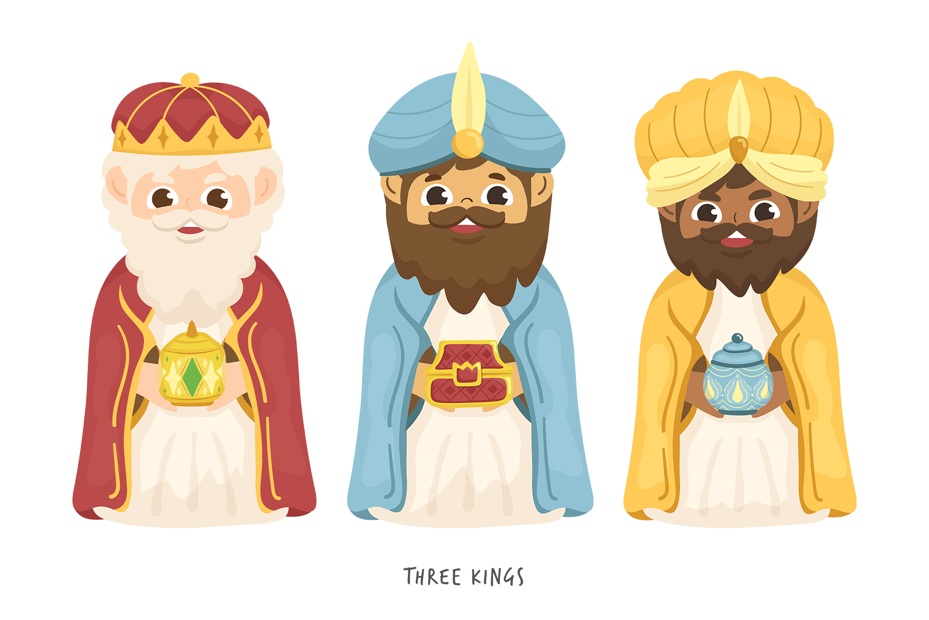 Christmas Nativity Vector Illustrations (AI, EPS, PNG, PAT Format)