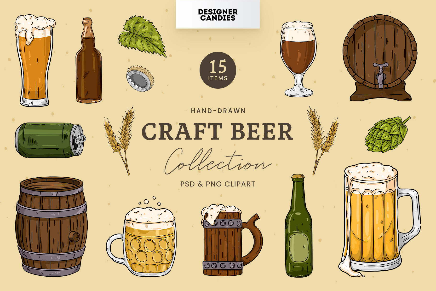Beer Clipart Illustrations