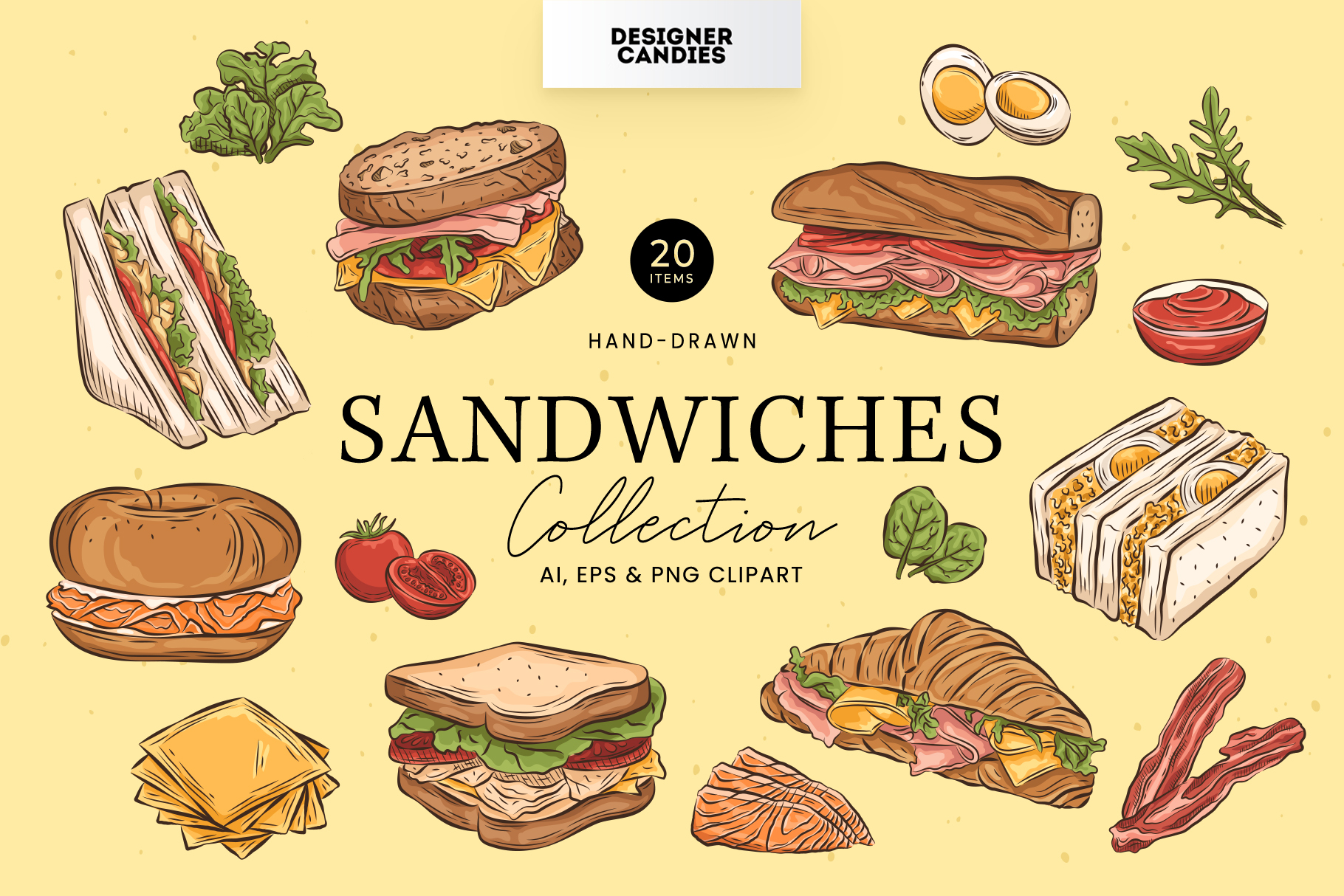 Sandwich Vector Illustrations