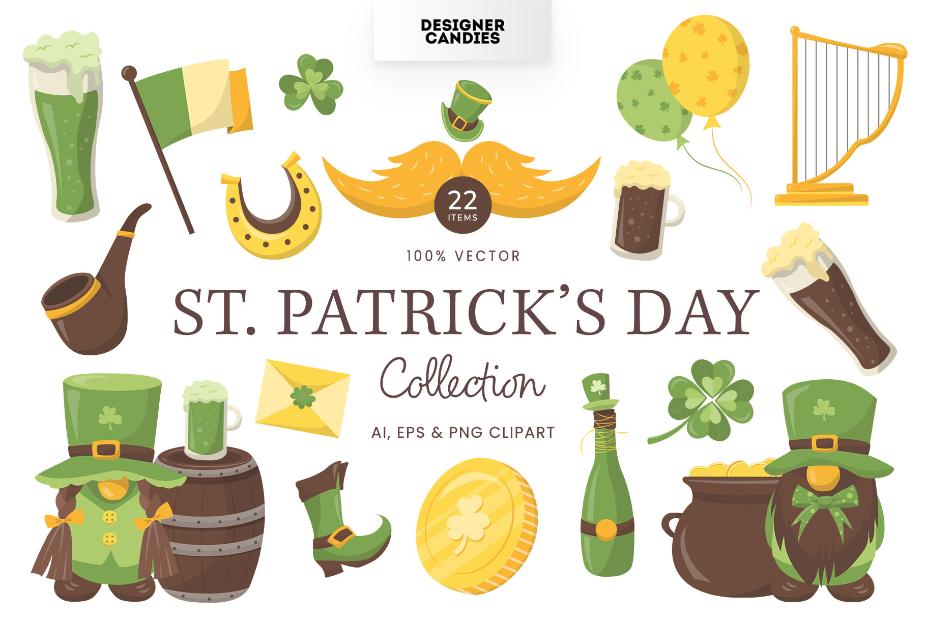 St Patrick's Day Vector Illustrations
