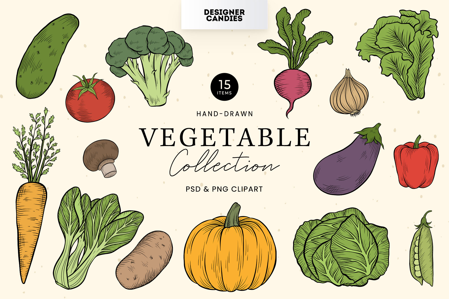 Vegetable Clipart Illustrations