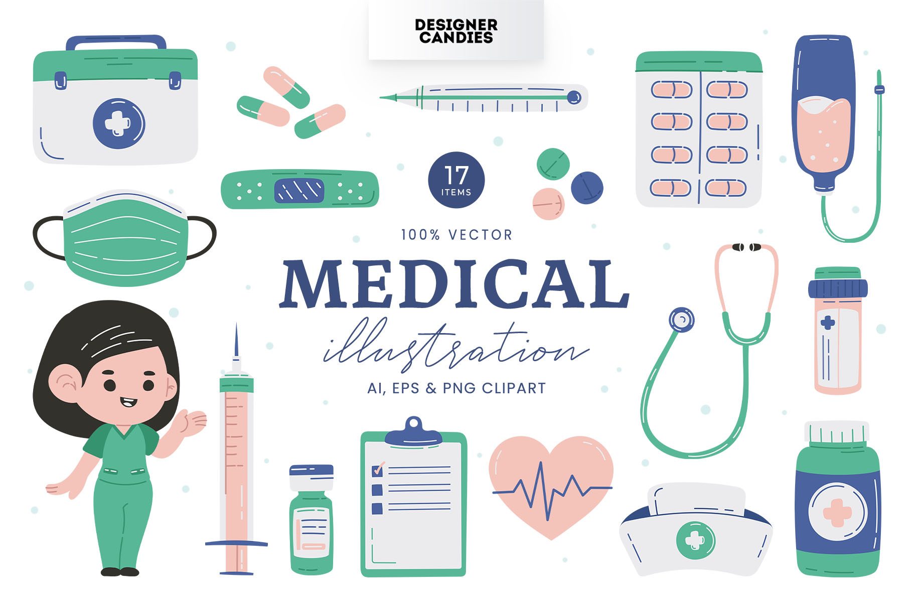 Medical Vector Illustrations Set