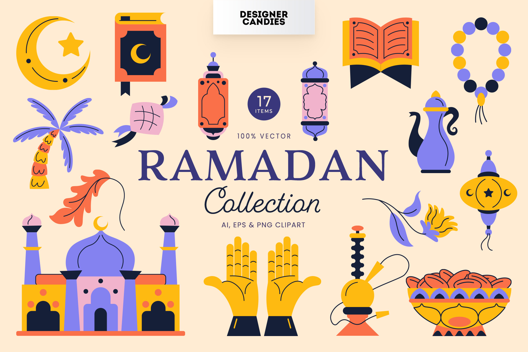 Ramadan Eid Vector Illustrations