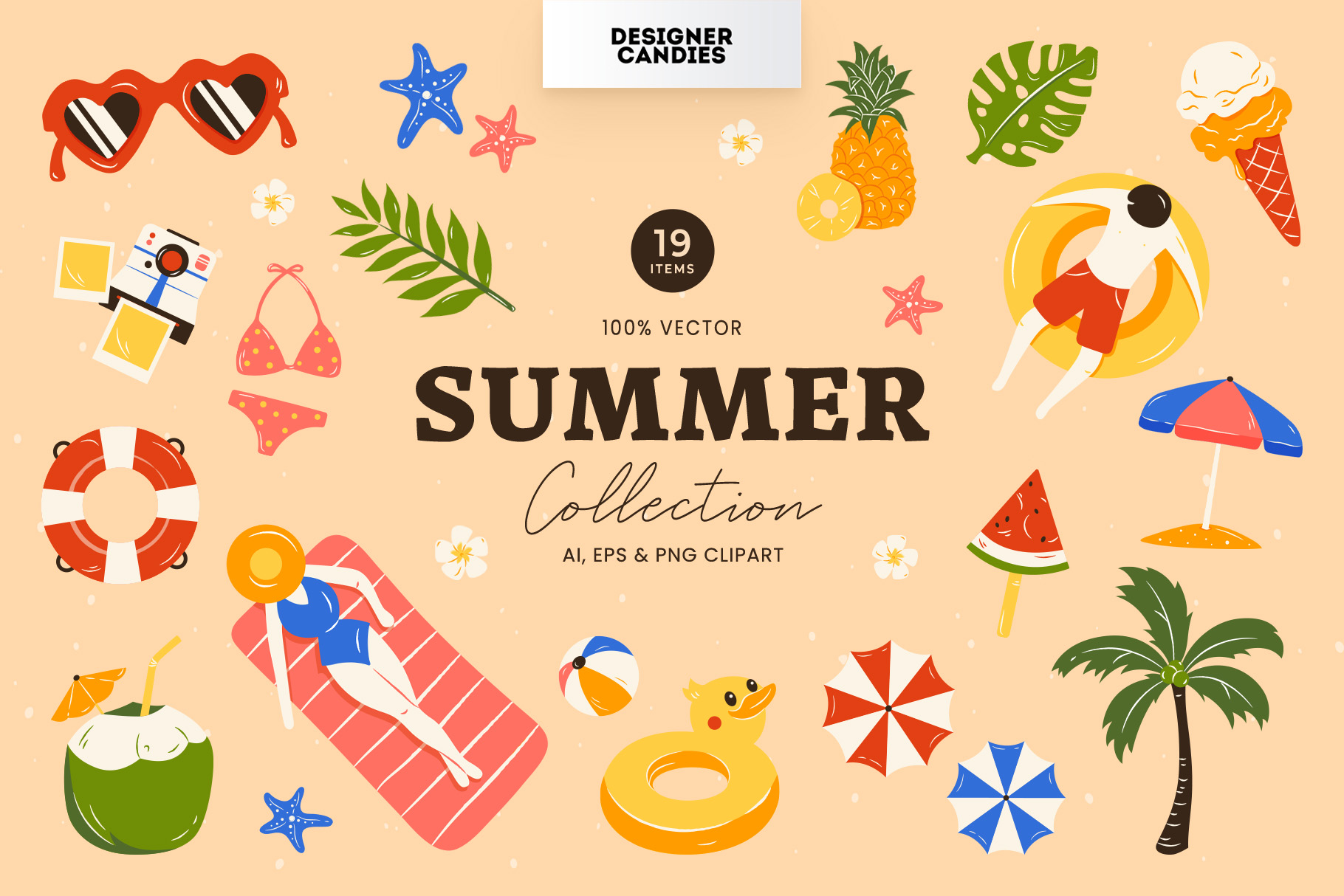 Summertime Vector Illustrations