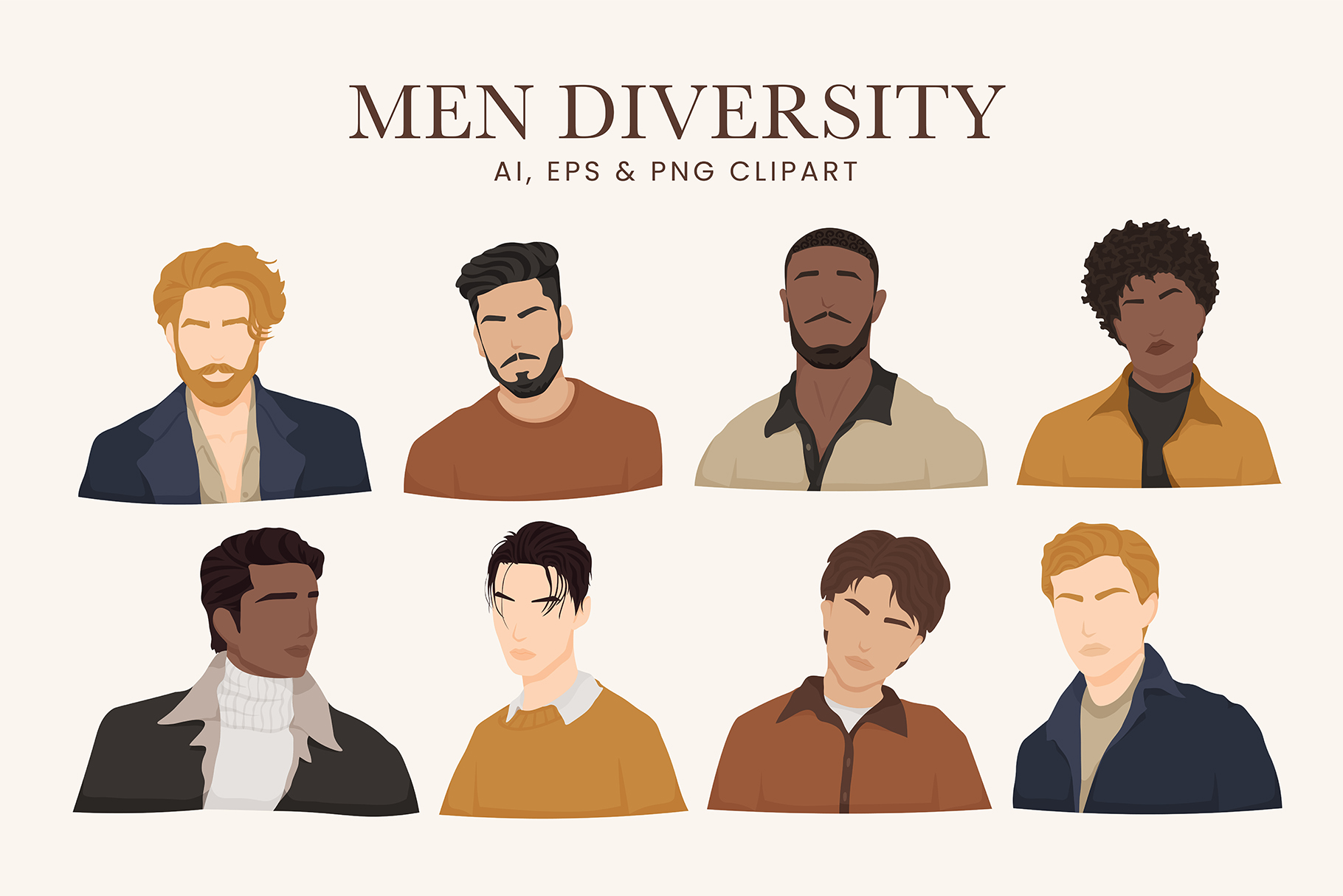Diverse Men Illustrations