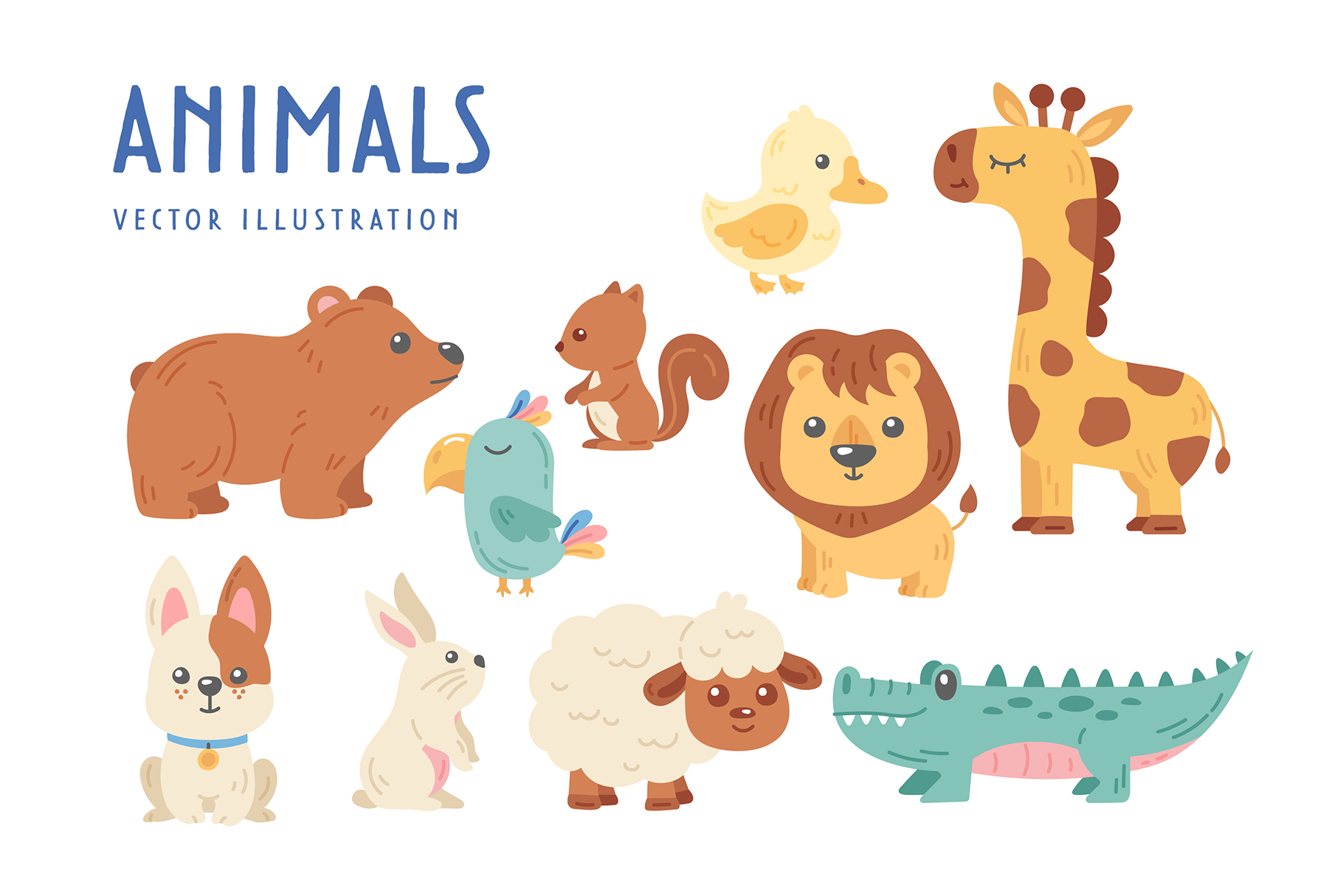 Cute Map Creator Kit (AI, EPS, PNG Format)