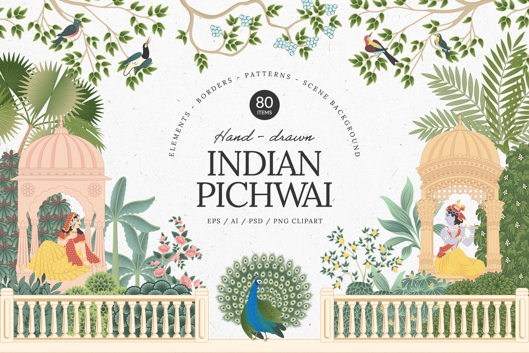 The Colours of India - A collection of Indian Vector Graphics, Patterns & Illustrations