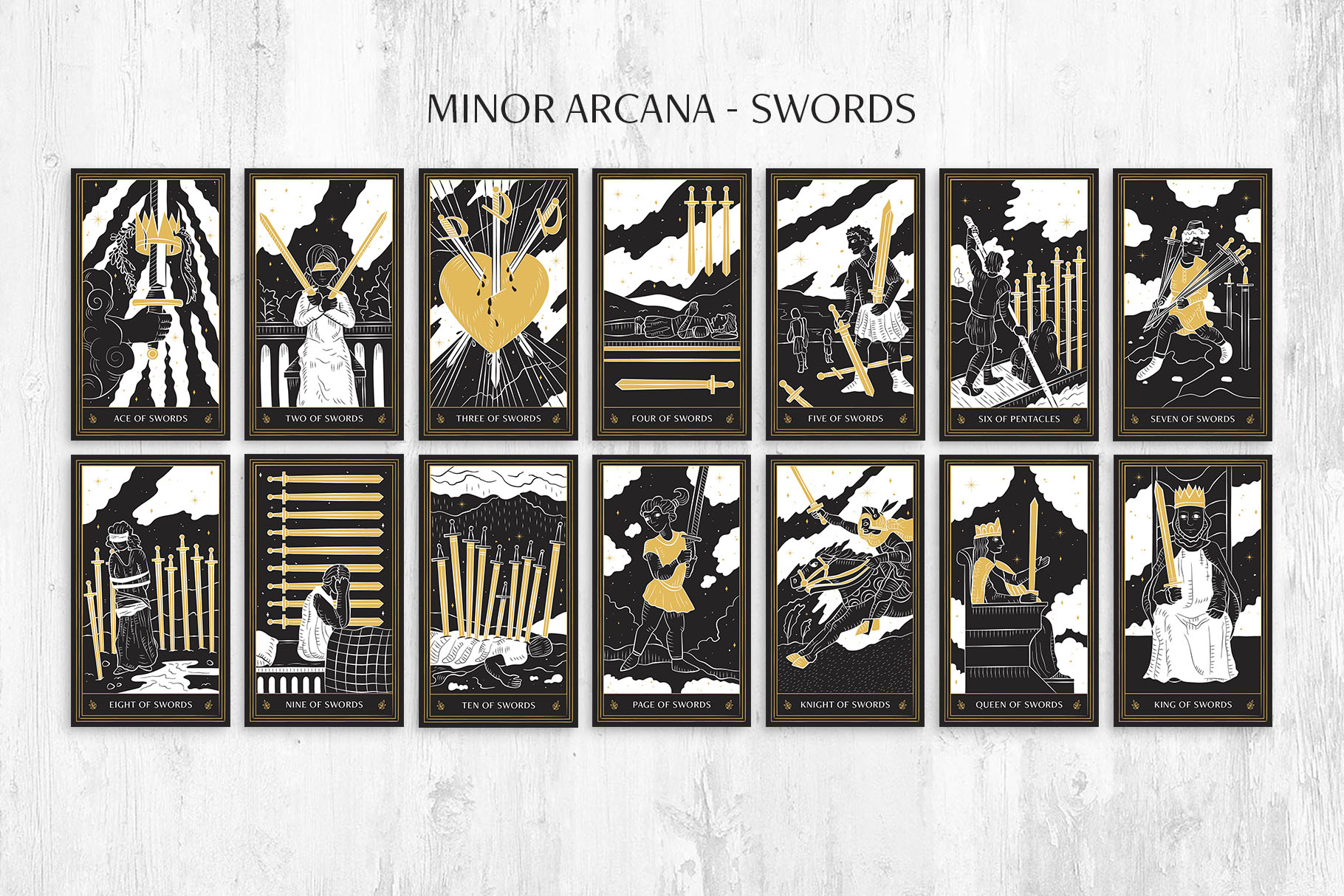 Tarot Card Illustration Set (AI Format)