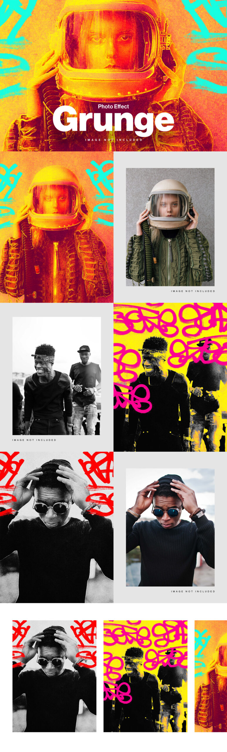 Abstract Grunge Photo Effect in PSD