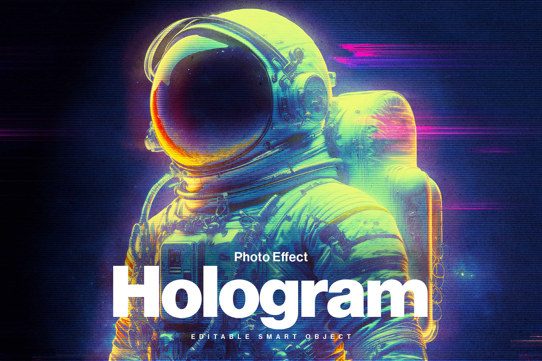 Hologram Photo Effect