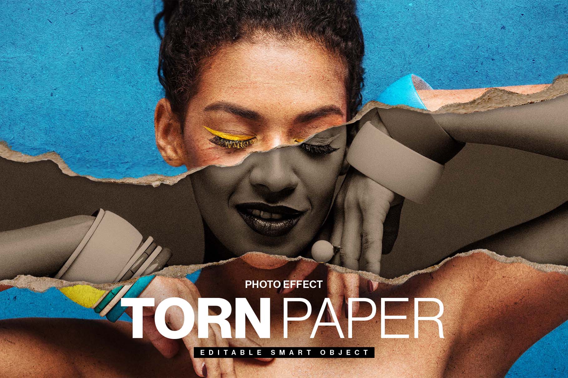 Paper Tear Effect Template