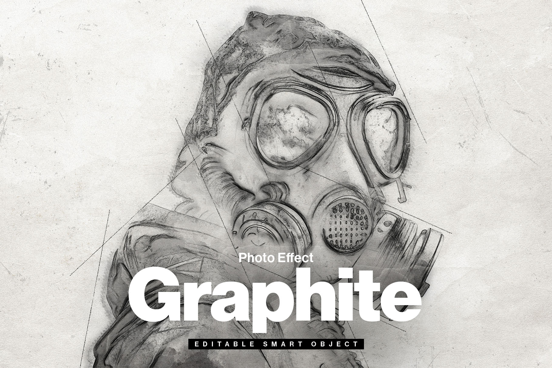 Graphite Pencil Sketch Photo Effect Template