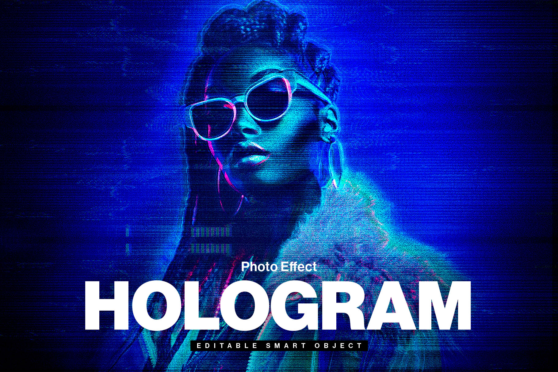 Hologram Photo Effect