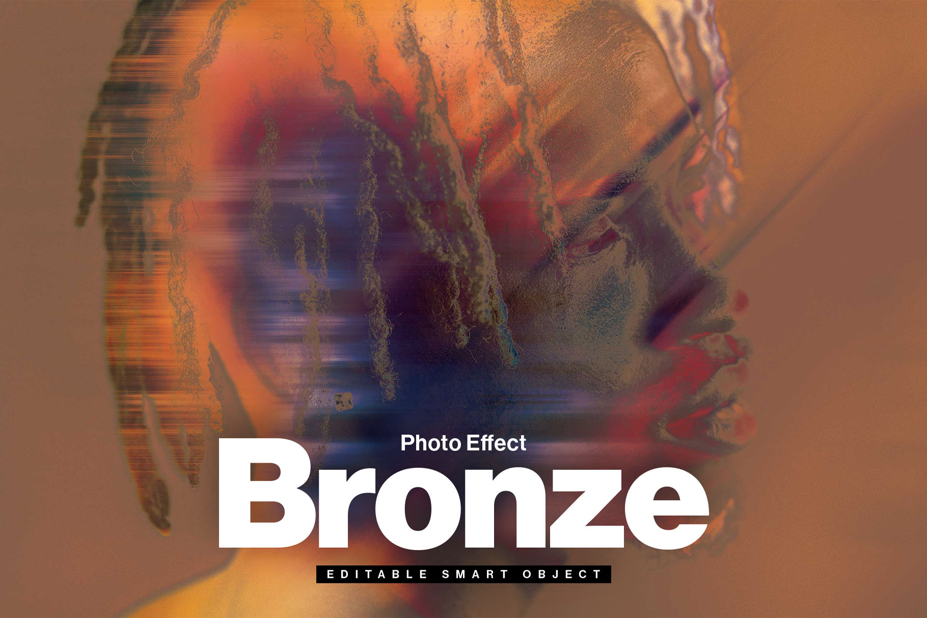 Bronze Inversion Photo Effect Template