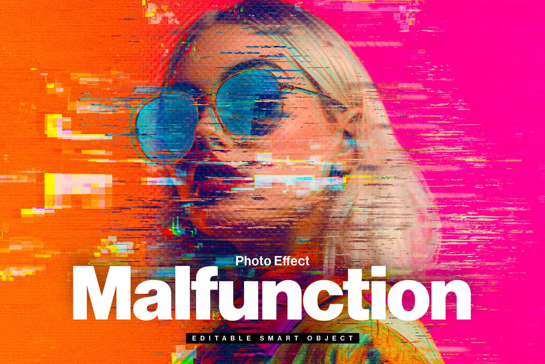 Malfunction Photo Effect Template