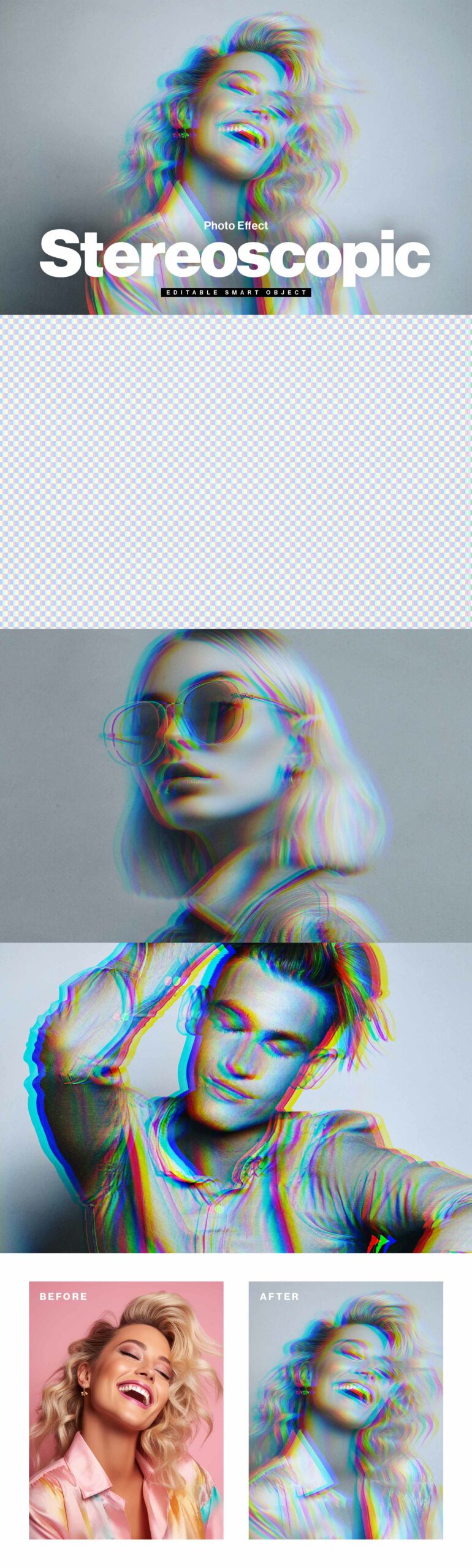 Stereoscopic Photo Effect Template