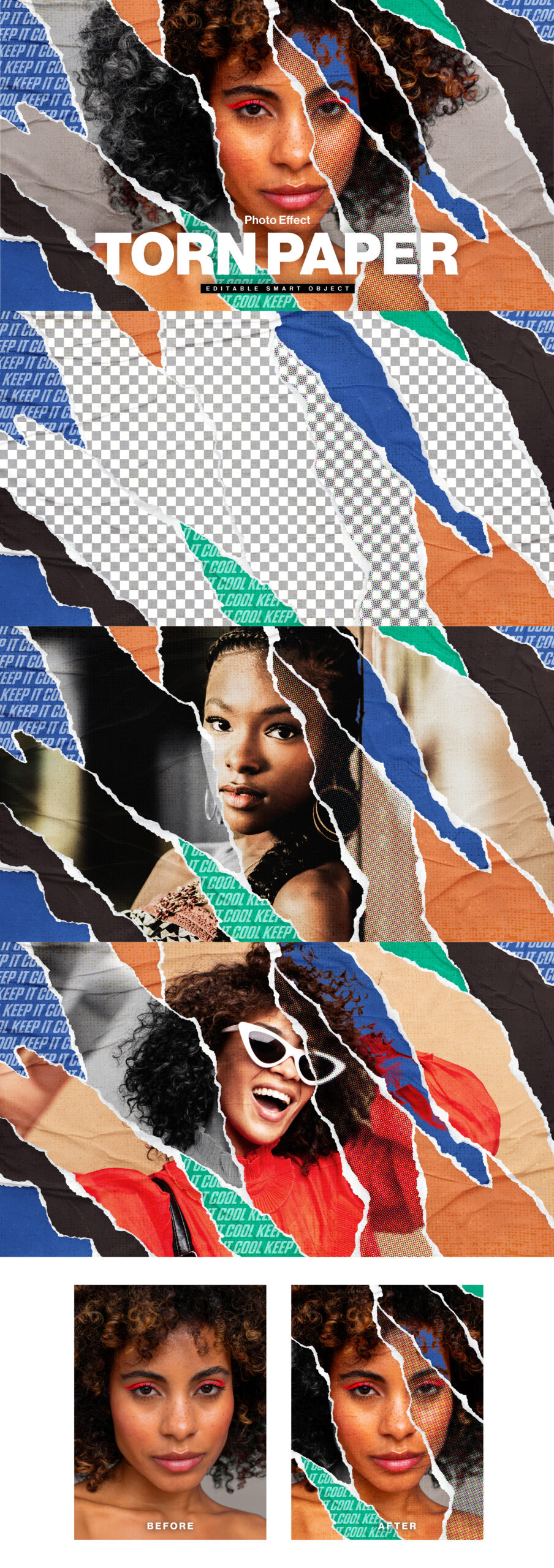 Torn Paper Mockup Template in PSD