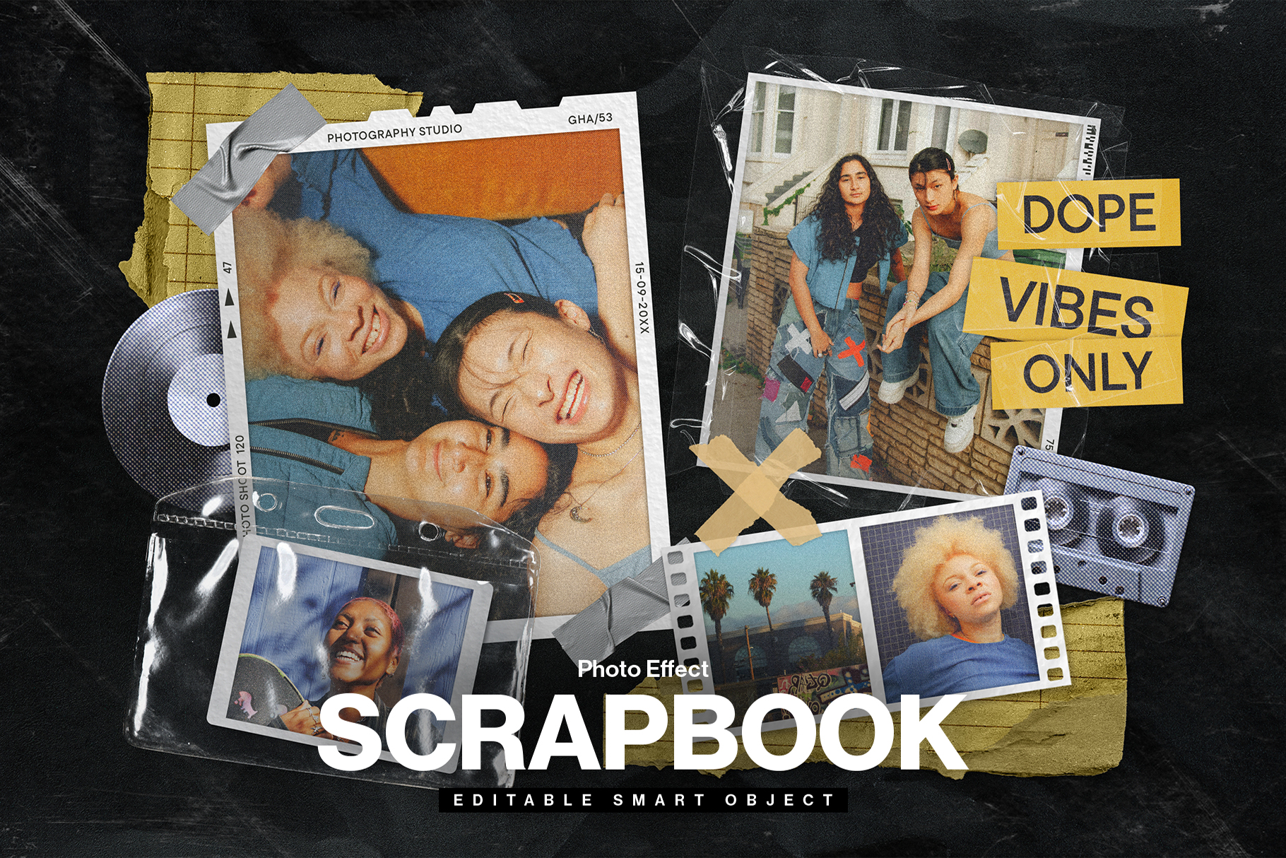 Scrapbook Mockup Template