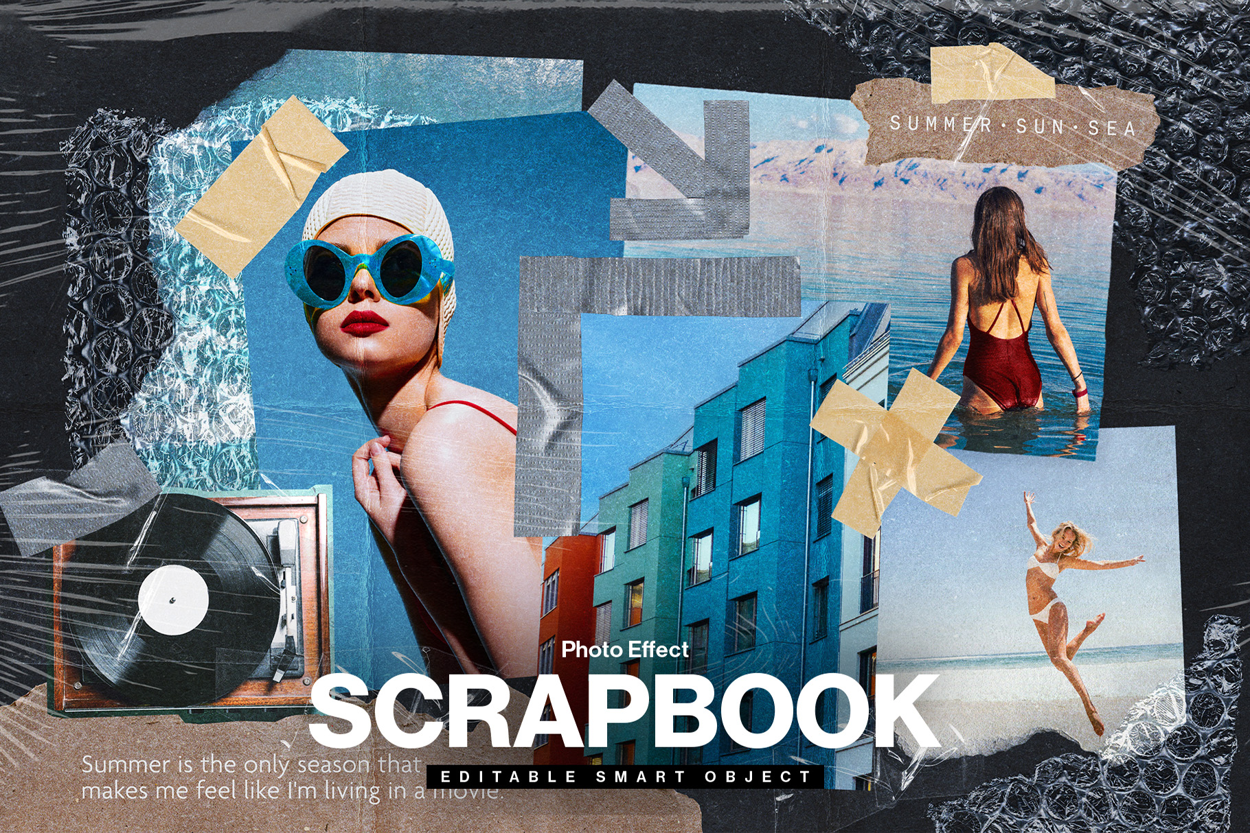 Scrapbook Photo Collage Template Vol.3