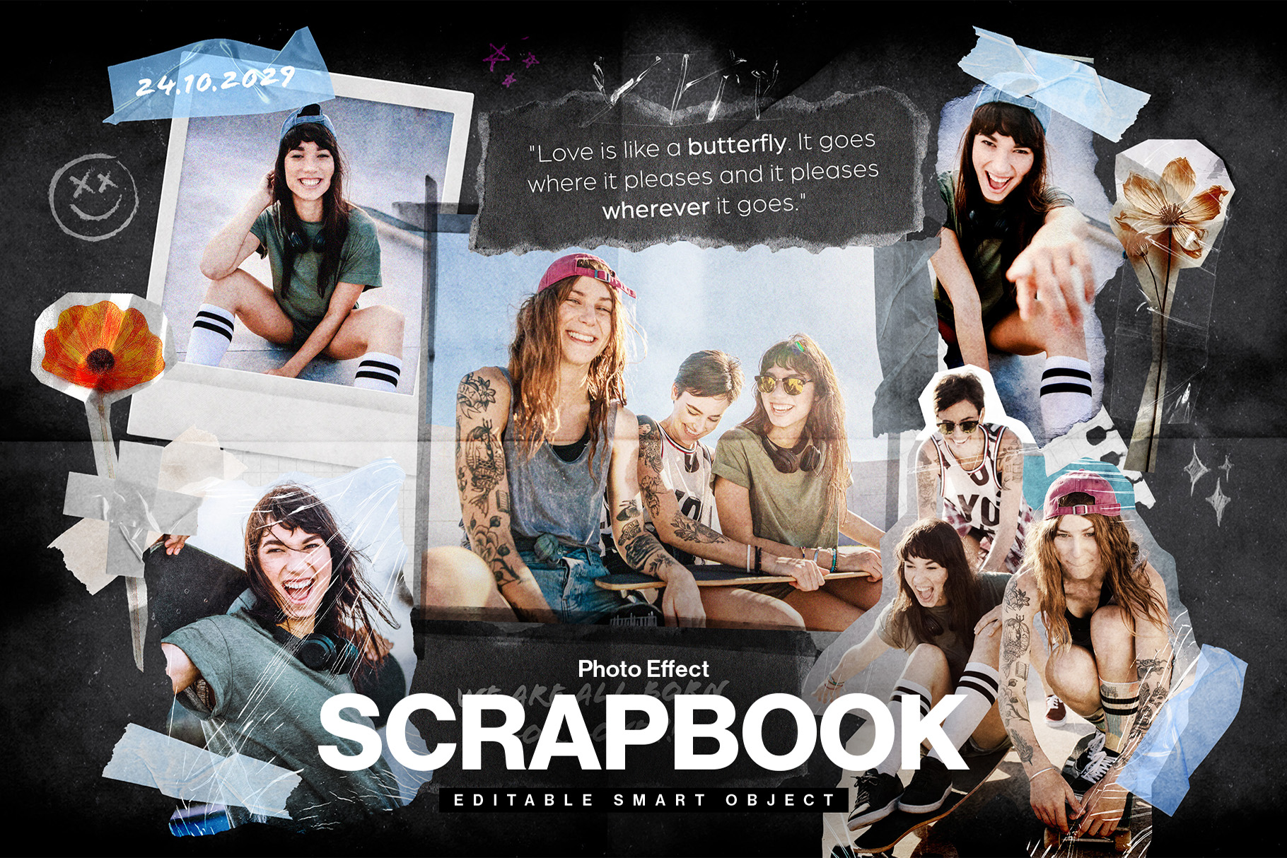 Scrapbook Photo Collage Template Vol.2