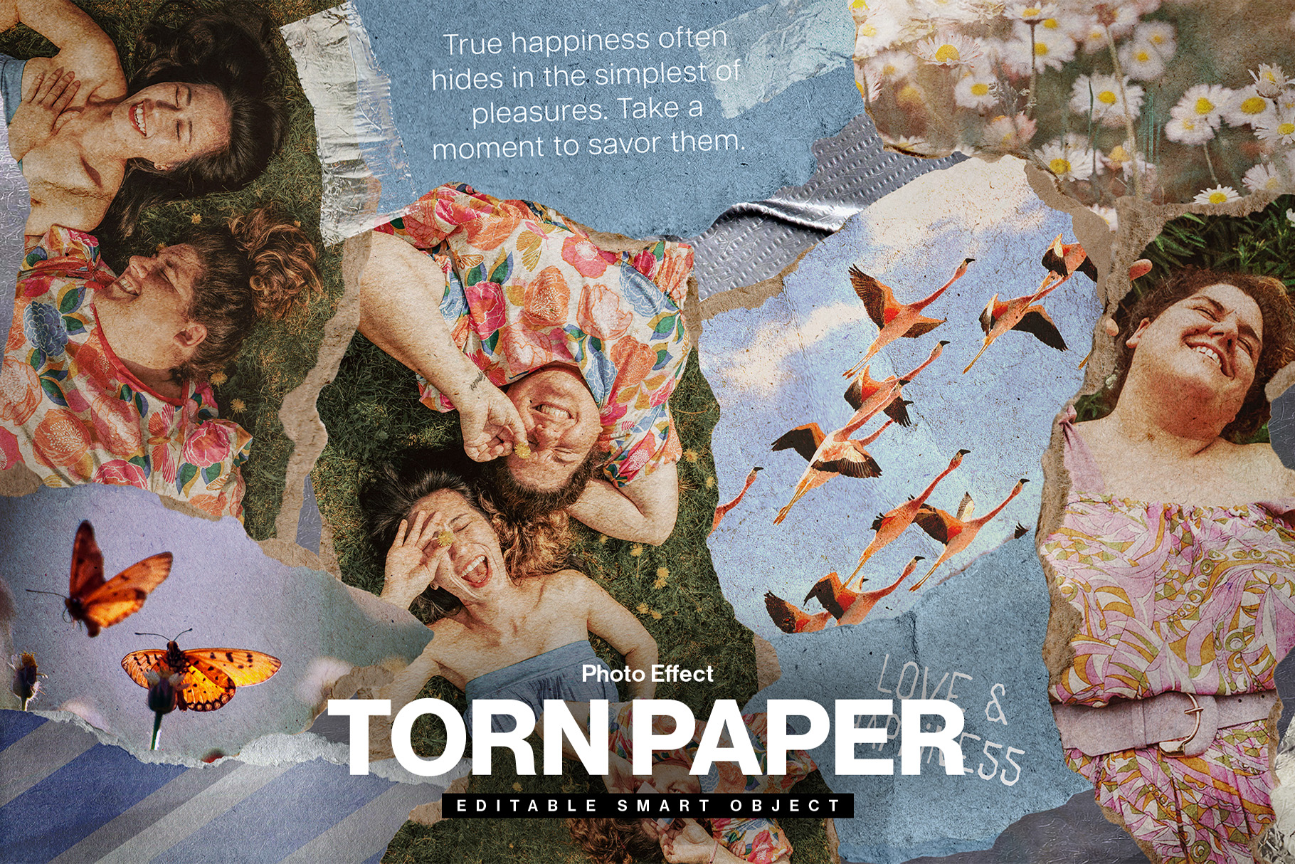 Torn Paper Photo Effect Template Vol.2