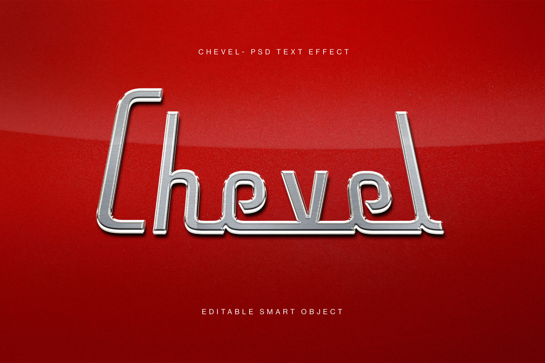 Chrome Metal Text Effect
