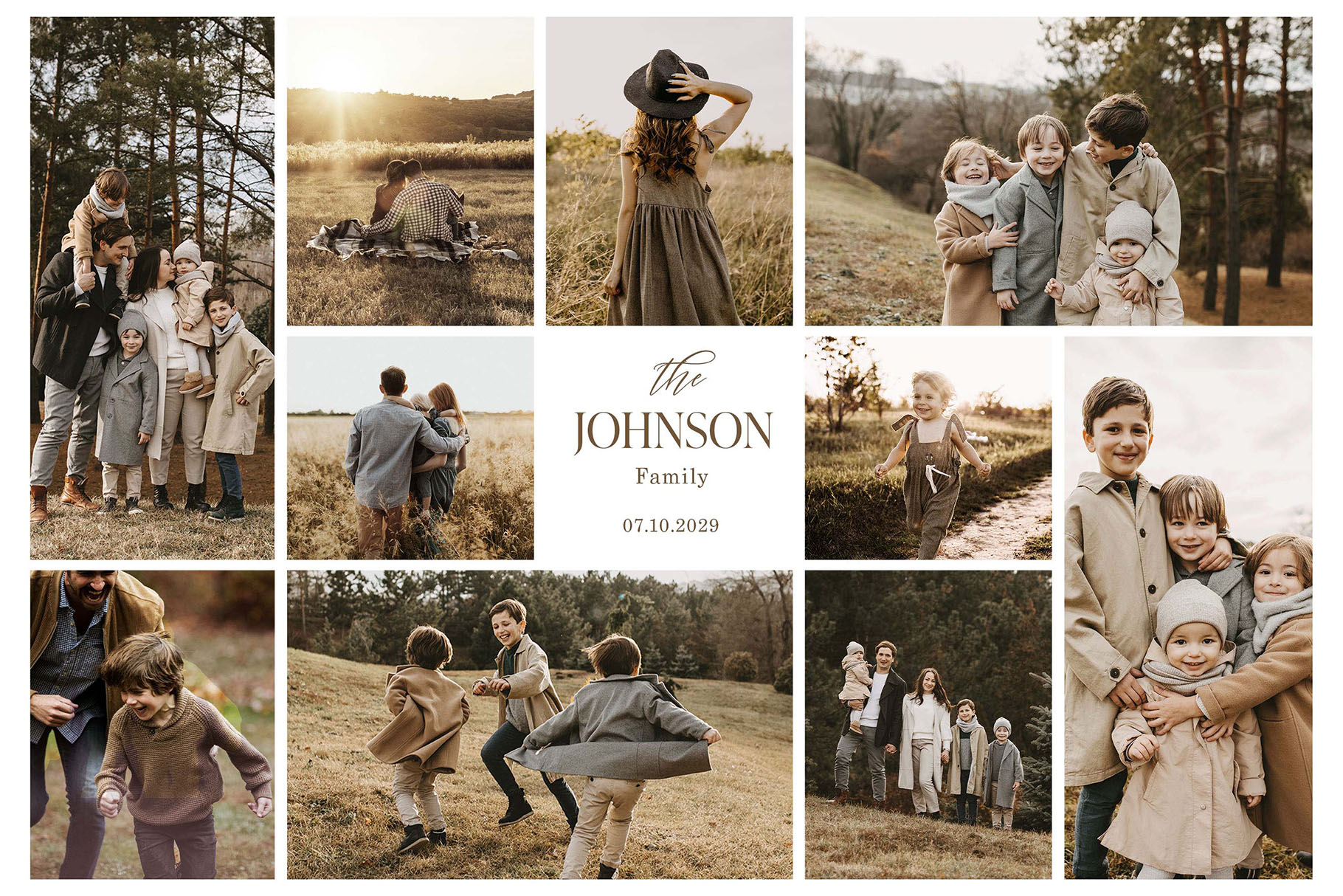 Family Photo Collage Template