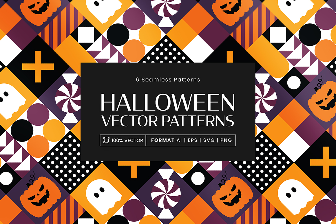Halloween Patterns Set
