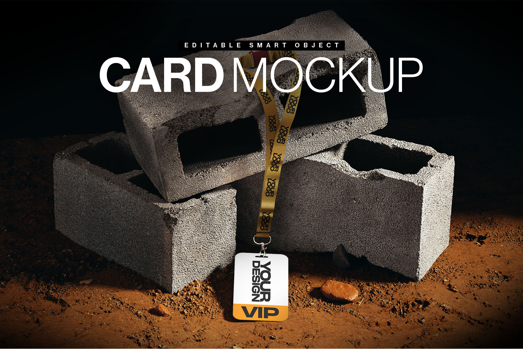 Lanyard Card Mockup Template