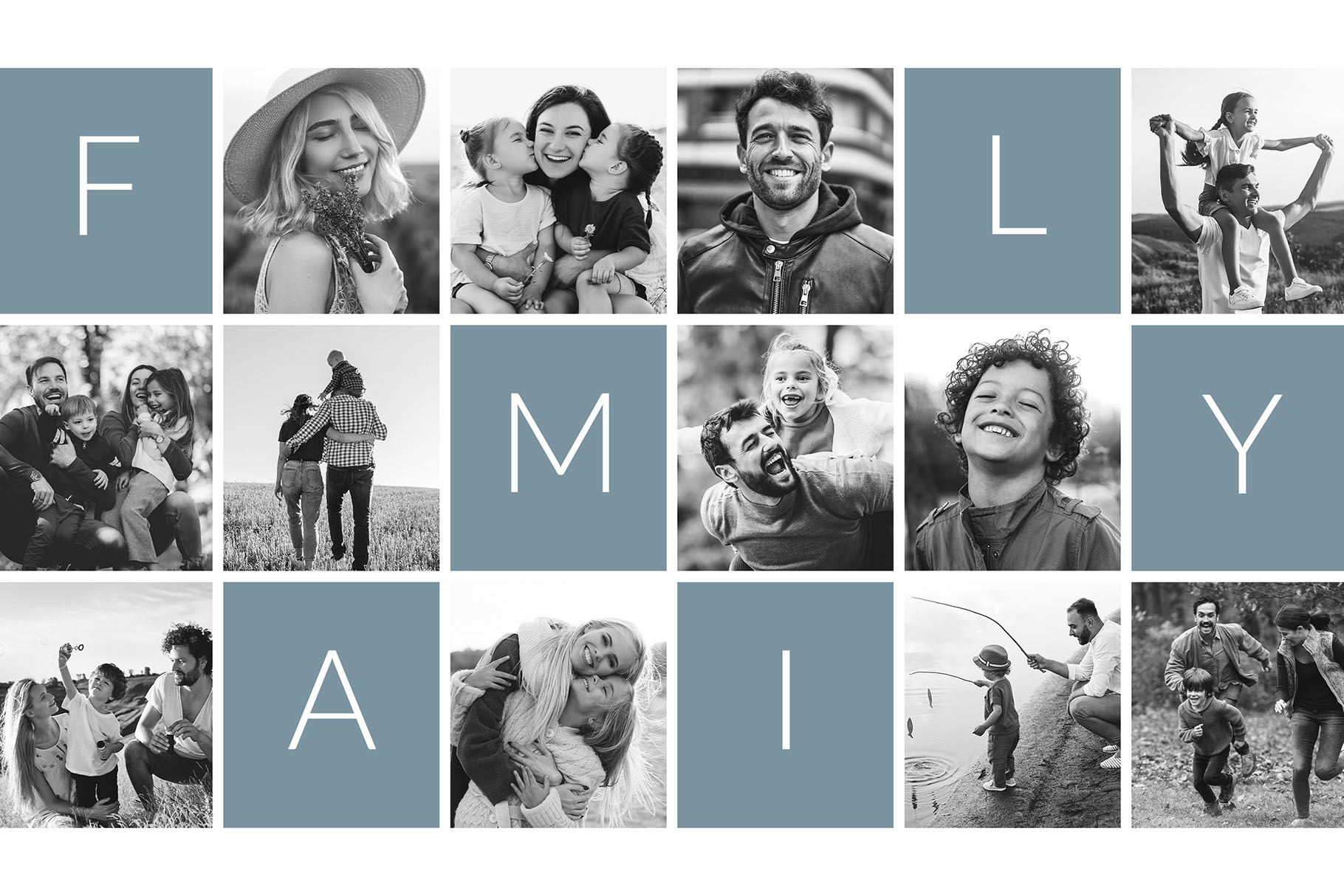 Family Photo Collage Template