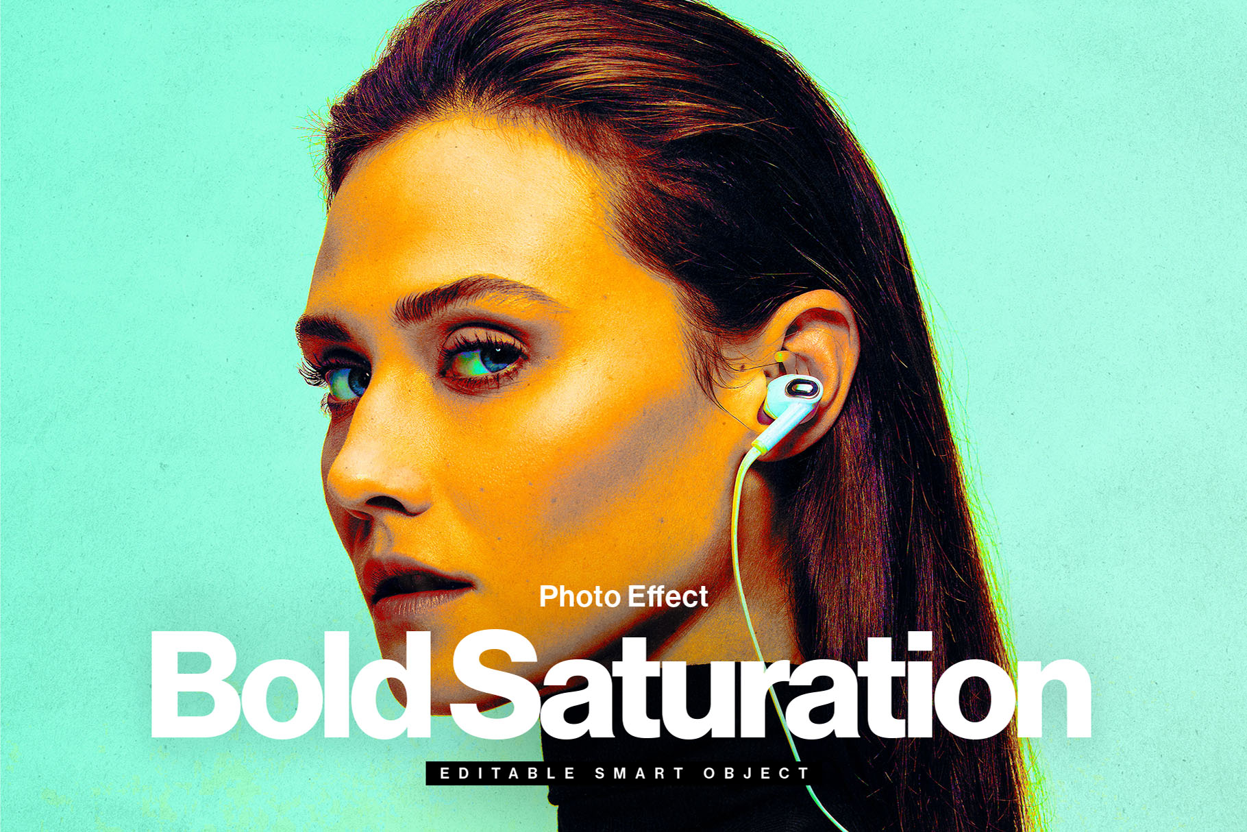 Bold Saturation Photo Effect Template