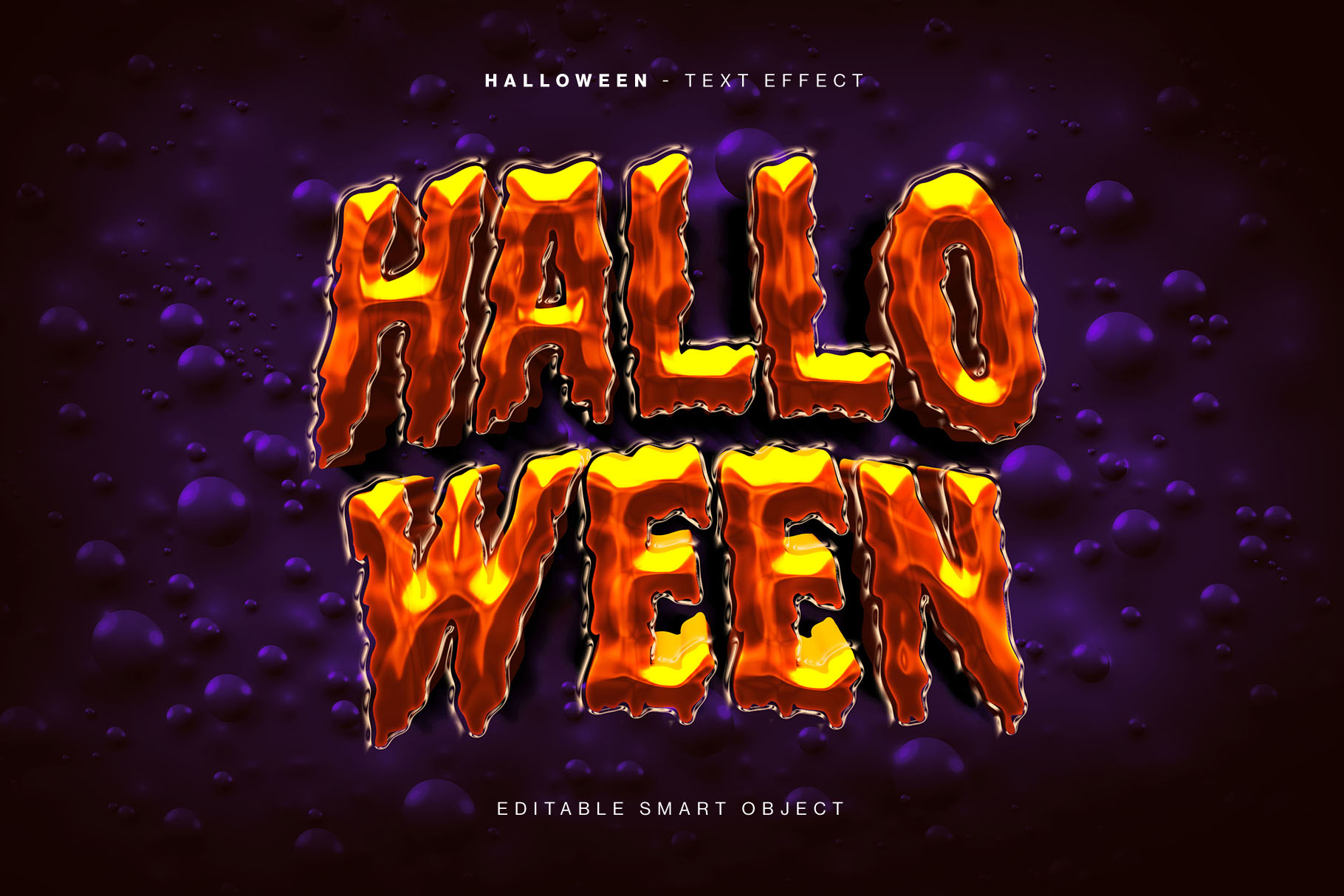 Halloween Text Effect Template